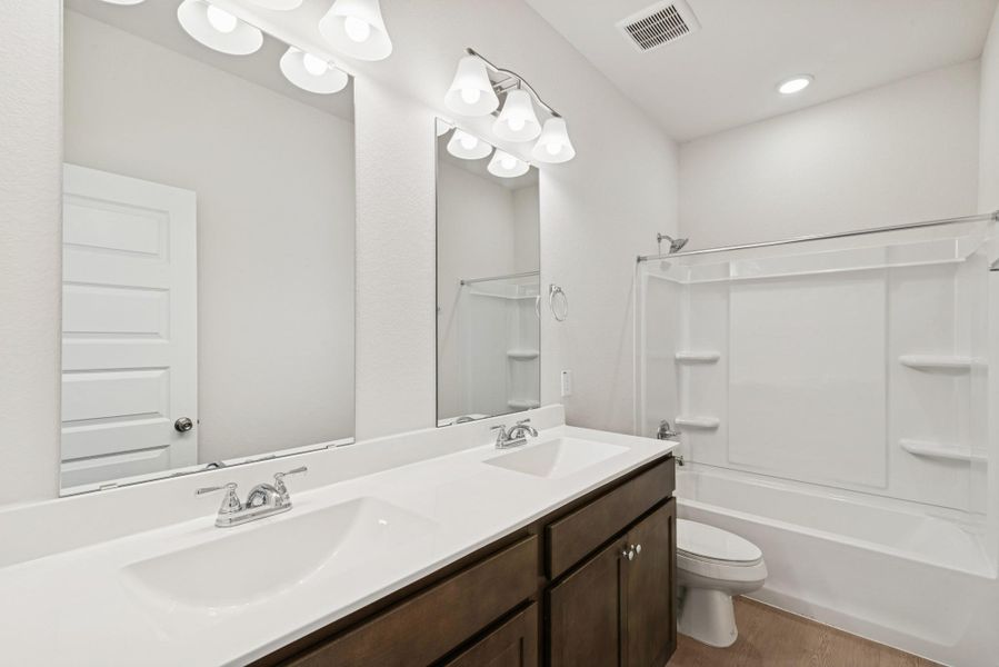 The Georgetown II- Bath 2. Home under construction, photo used for illustrative purposes only, colors and options will vary.