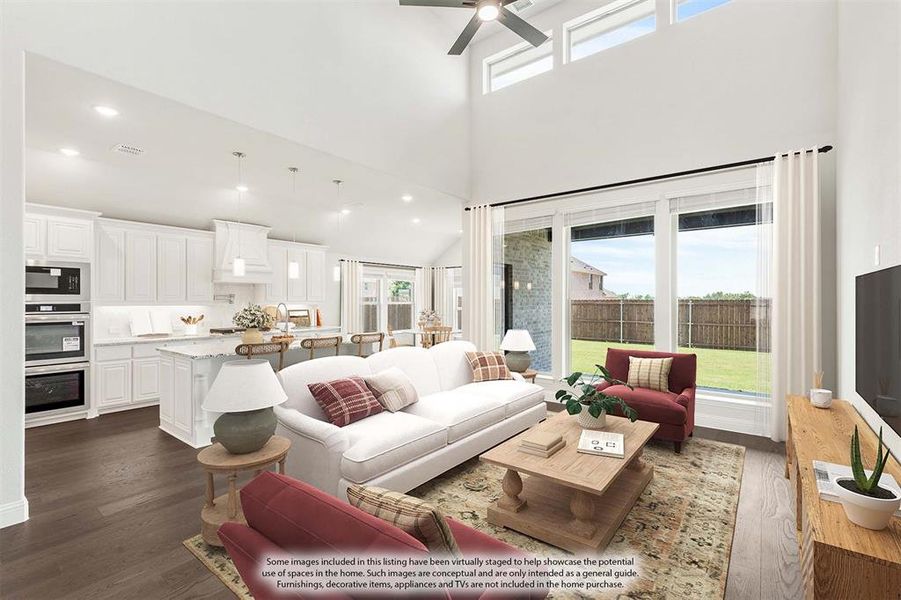 Furnished interior view inside a new home in Chaparral Park, Oak Point (Image 7).