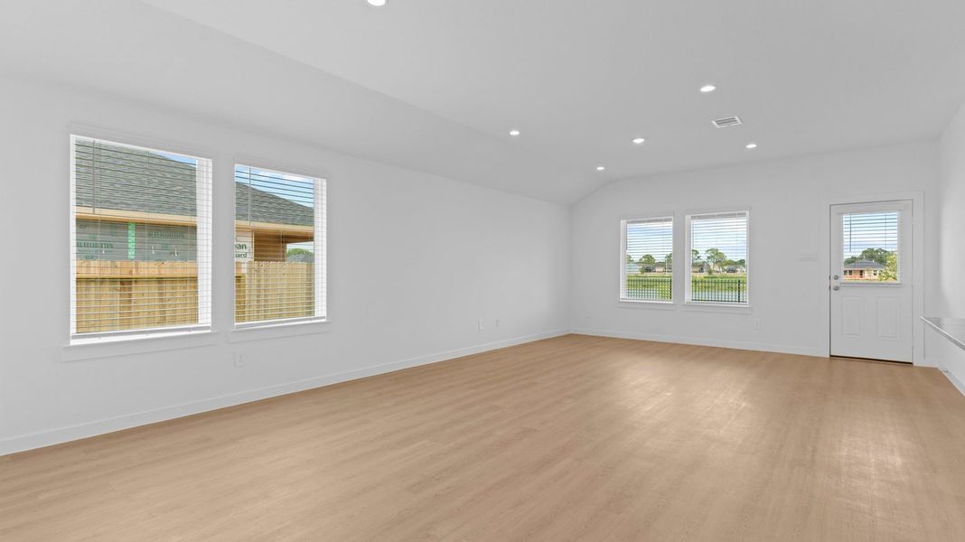 Representative unfurnished interior of a home built from the Caden by D.R. Horton in Caldwell Crossing, Iowa Colony (Image 17).