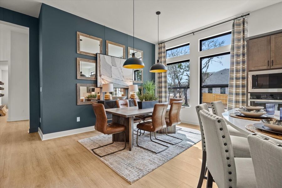 Furnished interior view inside a new home in 6 Creeks, Kyle (Image 38).