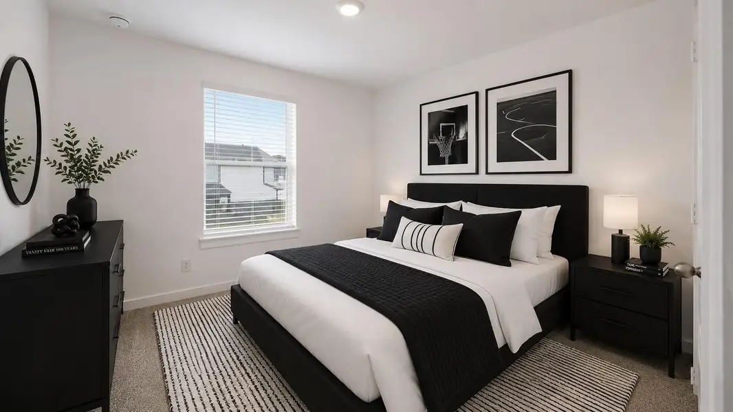 Furnished interior view inside a new home in Grand West, Houston (Image 5). Furnished interior view inside a new home in Grand West, Houston (Image 5).