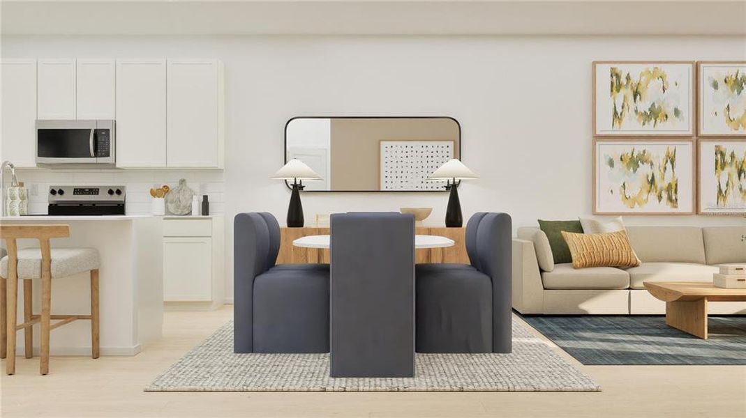 Furnished interior view inside a new home in , Clermont (Image 7).