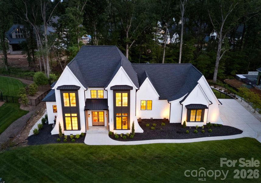 Front exterior of a new home in , Weddington, NC, highlighting curb appeal (Image 6). Front exterior of a new home in , Weddington, NC, highlighting curb appeal (Image 6).
