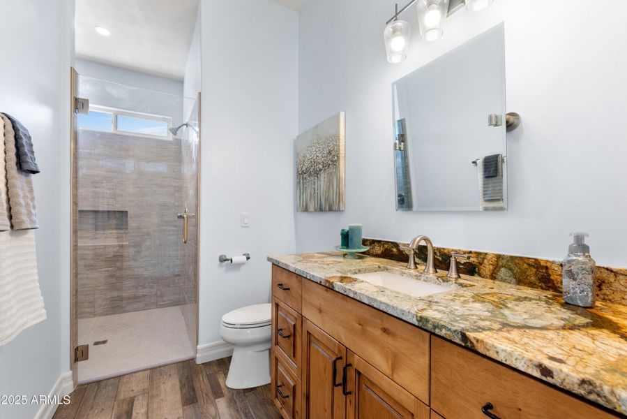 2nd bedroom ensuite 3/4 bath