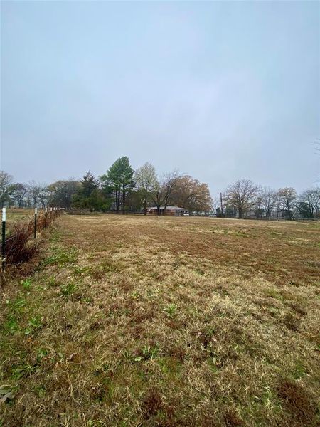 Larger fenced area for horse Larger fenced area for horse