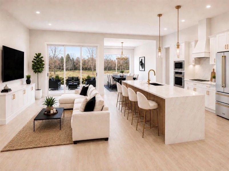 Furnished interior view inside a new home in , Orlando (Image 4).