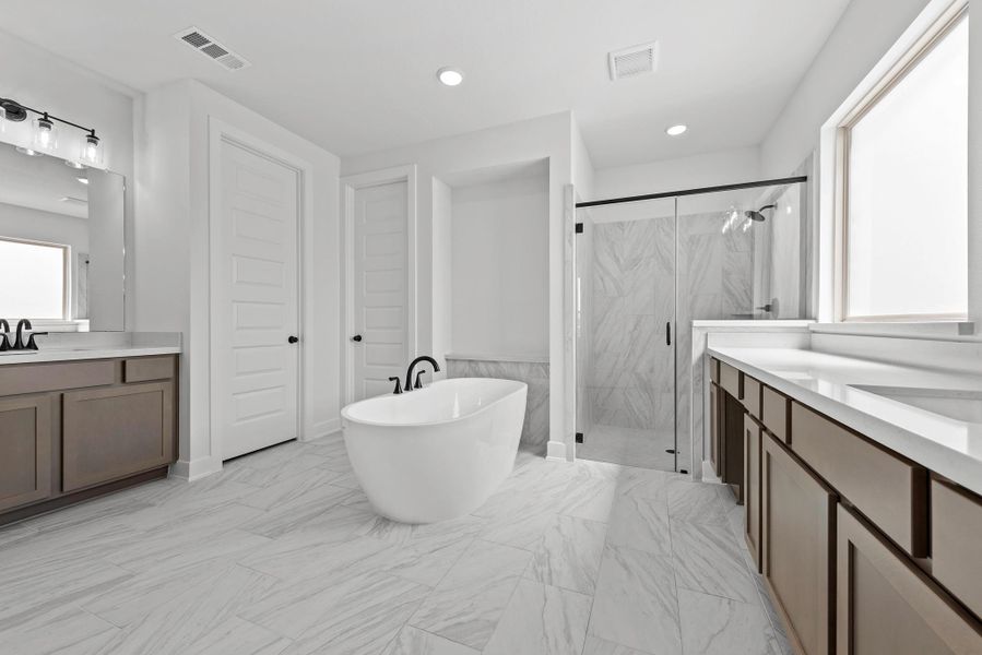 Furnished interior view inside a new home in Flora - 60', Hutto (Image 12). Furnished interior view inside a new home in Flora - 60', Hutto (Image 12).