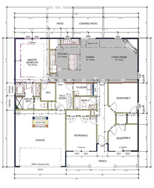 2D floor plan layout of this home in Mills Gin, Campobello, SC (Image 3).