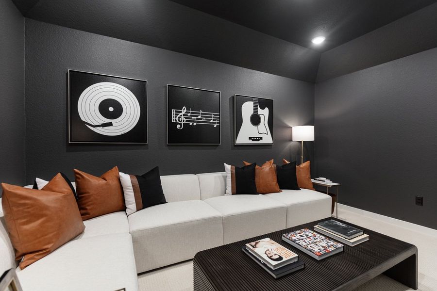 Representative Entertainment Room - some options shown Representative Entertainment Room - some options shown