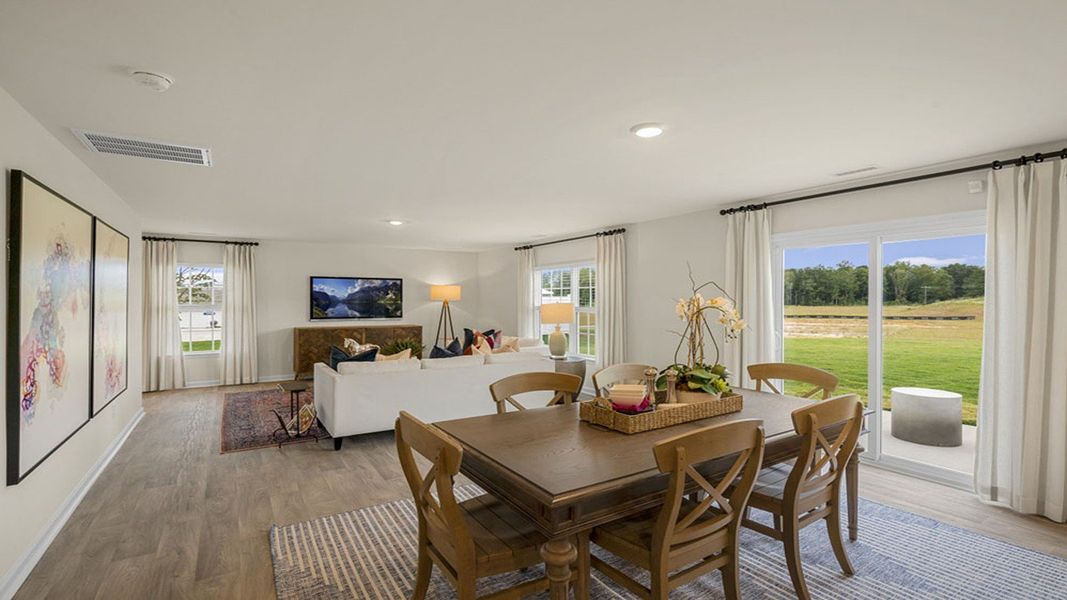 Representative furnished interior of a home built from the GALEN by D.R. Horton in English Farm, Archdale (Image 4).