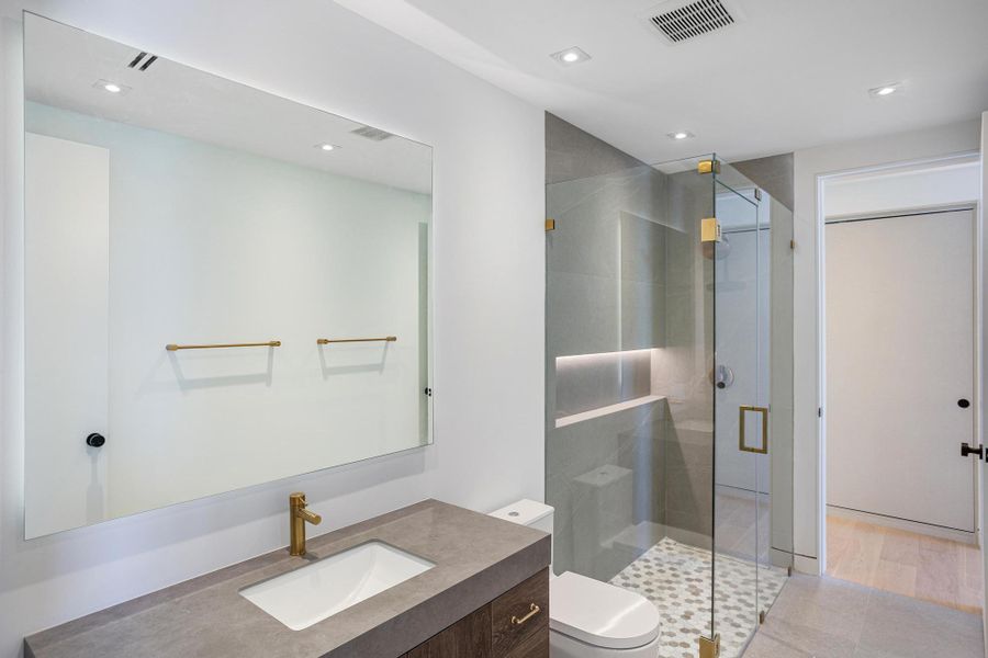 Furnished interior view inside a new home in , Miami (Image 8).