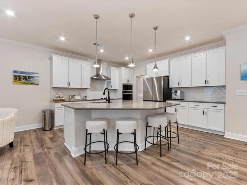 Furnished interior view inside a new home in Towns at Rea Colony, Charlotte (Image 24).