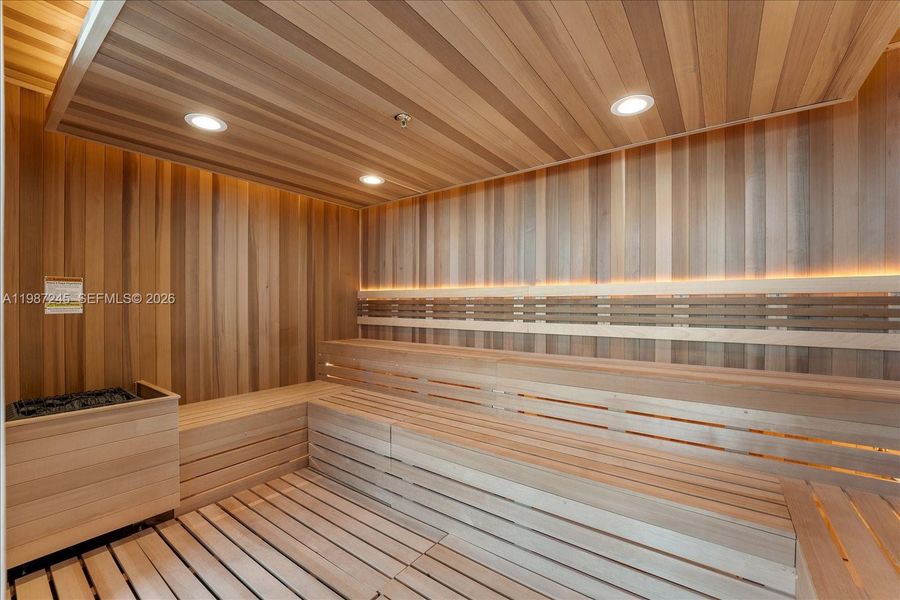 Sauna in Full-Service Spa Sauna in Full-Service Spa