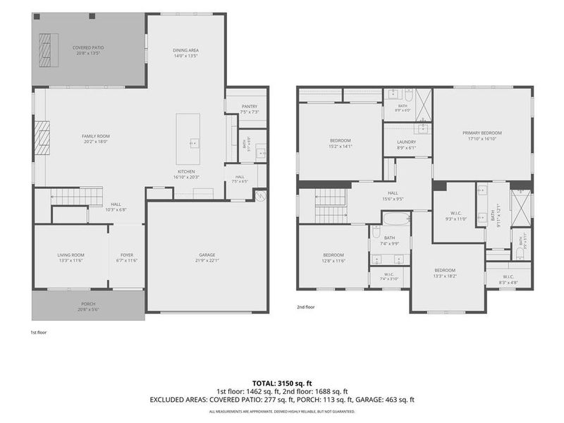 2D floor plan layout of this home in , Buford, GA (Image 5).