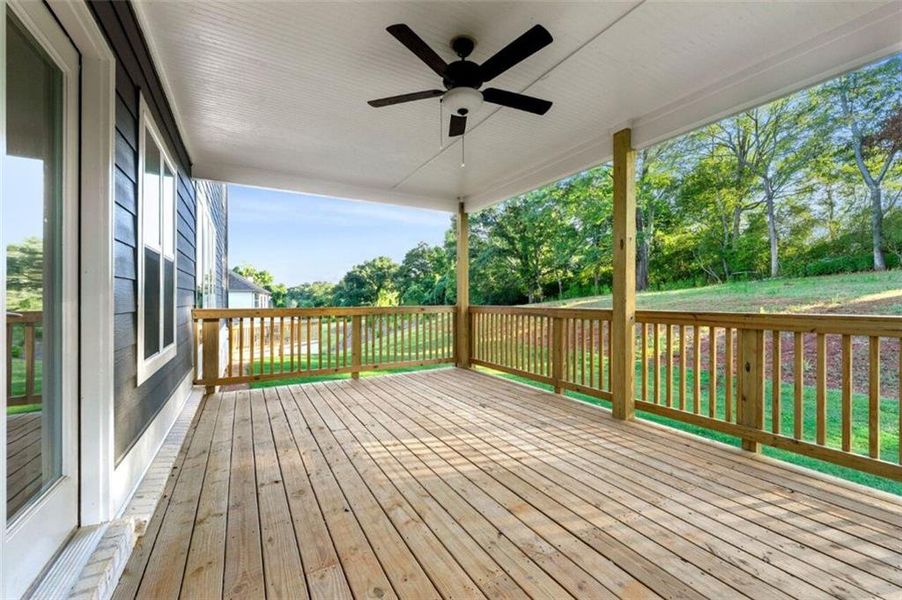 Exterior details and patio area of a home in Steeplechase, Hoschton (Image 22).