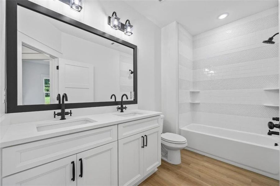 Furnished interior view inside a new home in , Monroe (Image 11).