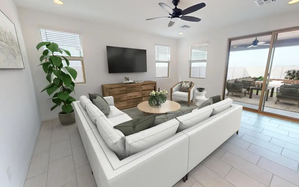 Furnished interior view inside a new home in Blossom Rock, Apache Junction (Image 5). Furnished interior view inside a new home in Blossom Rock, Apache Junction (Image 5).
