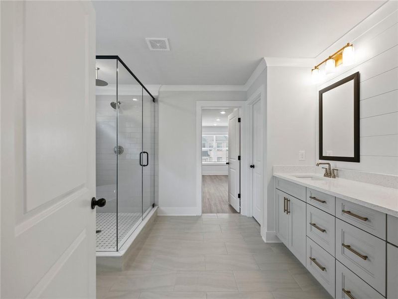 Furnished interior view inside a new home in , Buford (Image 15). Furnished interior view inside a new home in , Buford (Image 15).