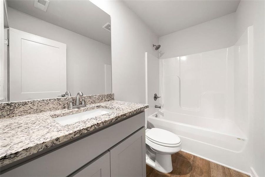 Furnished interior view inside a new home in Crossvine Village, LaGrange (Image 8). Furnished interior view inside a new home in Crossvine Village, LaGrange (Image 8).