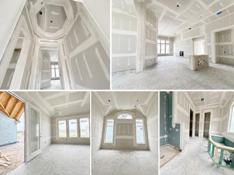 In-progress construction of a new home in The Meadows at Imperial Oaks, Spring, TX (Image 5).