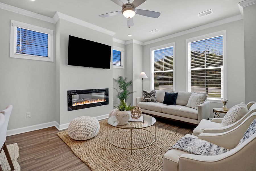 Representative furnished interior of a home built from the Hollyhock - Vanguard Collection by Mungo Homes in Six Oaks, Summerville (Image 4).