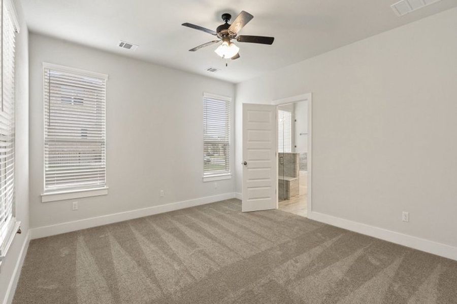 Representative unfurnished interior of a home built from the Greenbriar by Pacesetter Homes in Orchard Ridge, Liberty Hill (Image 34). Representative unfurnished interior of a home built from the Greenbriar by Pacesetter Homes in Orchard Ridge, Liberty Hill (Image 34).