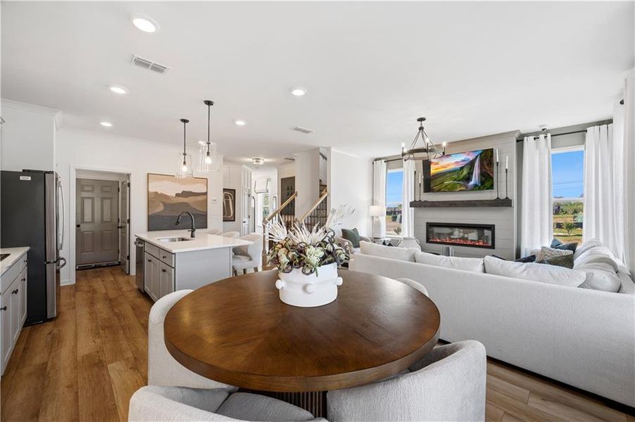 Furnished interior view inside a new home in Avery Landing, McDonough (Image 19).