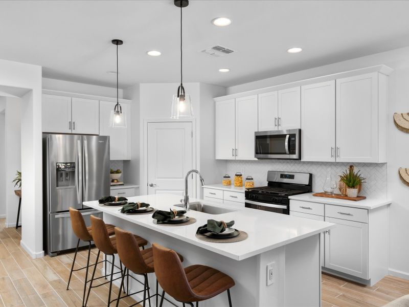 Furnished interior view inside a new home in Las Patrias at Star Valley Phase III - Premier Series, Tucson (Image 3).