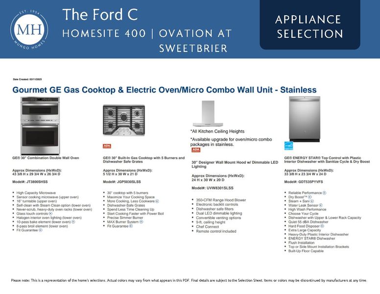 Sample of building materials used in homes in Ovation at Sweetbrier, Durham (Image 7).