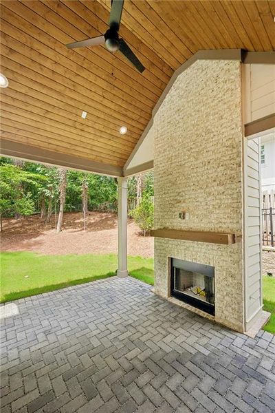 Exterior details and patio area of a home in , Atlanta (Image 22).