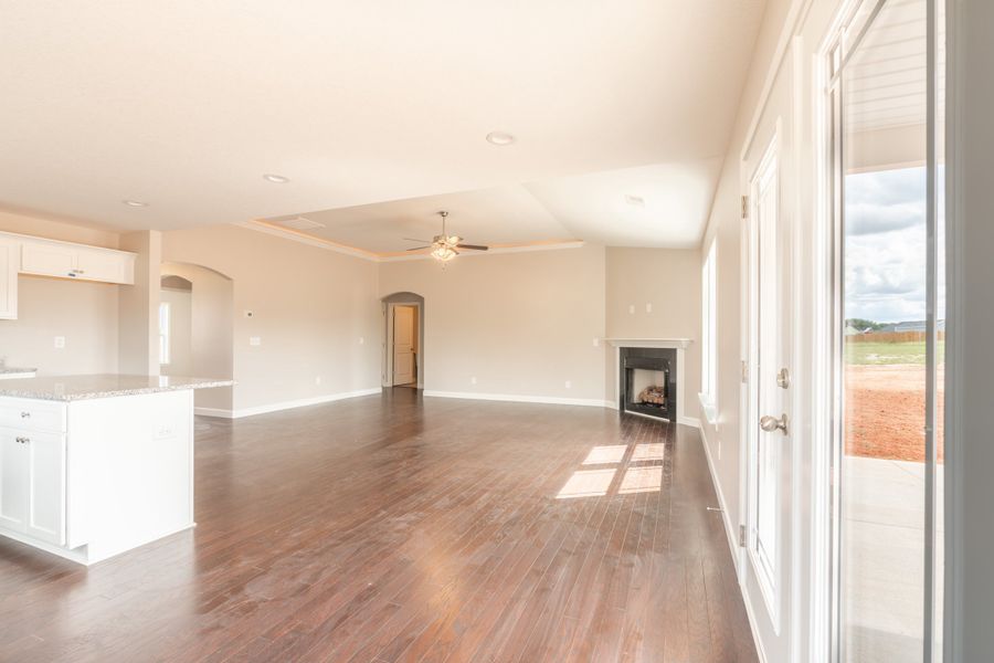 Representative unfurnished interior of a home built from the Sage by Enchanted Homes in Lonesome Dove, San Antonio (Image 17).