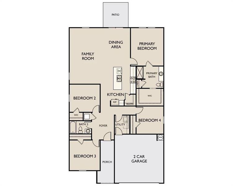 2D floor plan layout of this home in Gateway Parks, Forney, TX (Image 3). 2D floor plan layout of this home in Gateway Parks, Forney, TX (Image 3).