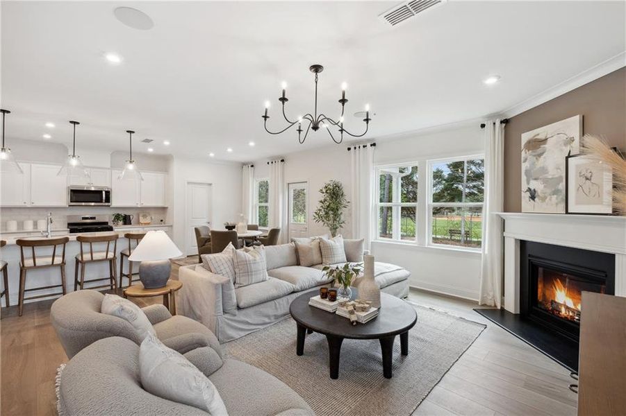 Furnished interior view inside a new home in Hamilton Place, Cartersville (Image 8).