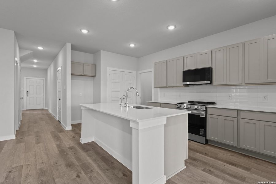 Furnished interior view inside a new home in Spring Creek, San Antonio (Image 8).