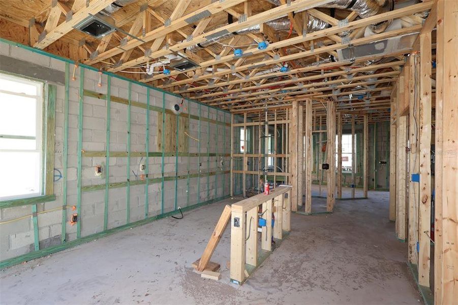 In-progress construction of a new home in Center Lake on the Park, St. Cloud, FL (Image 13). In-progress construction of a new home in Center Lake on the Park, St. Cloud, FL (Image 13).