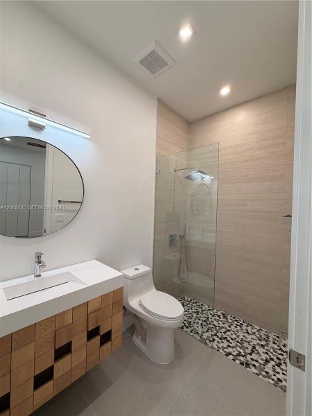 Furnished interior view inside a new home in , Miami (Image 9).