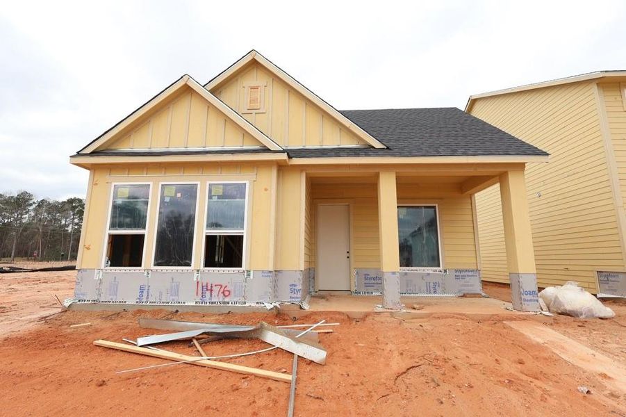 In-progress construction of a new home in Two Step Farm 42', Montgomery, TX (Image 10).