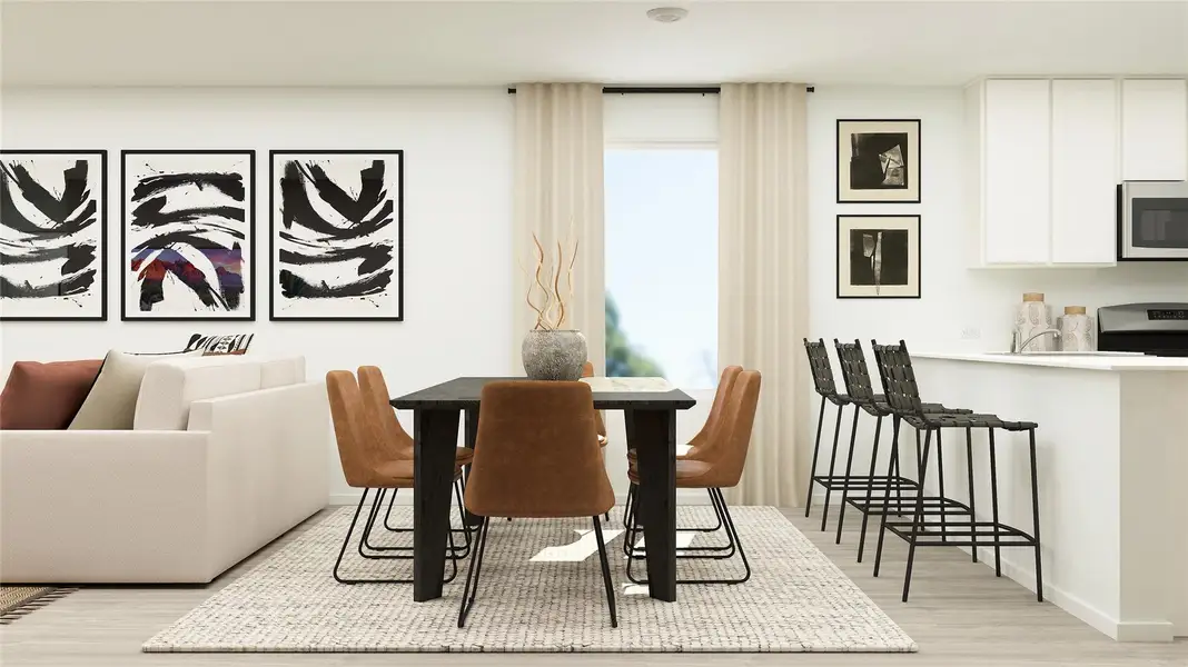 Pics are not of actual home.  They are a representative of a home of the same floor plan