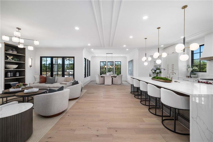Furnished interior view inside a new home in Echo at Crabapple, Milton (Image 46).