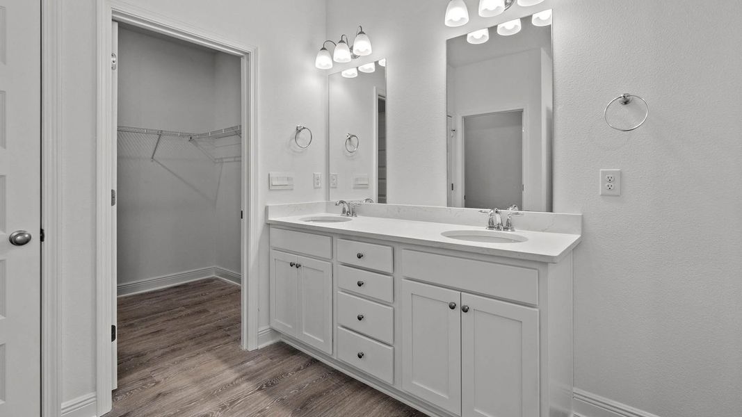 Representative furnished interior of a home built from the Camden by D.R. Horton in Owl's Head Farms, Freeport (Image 7).