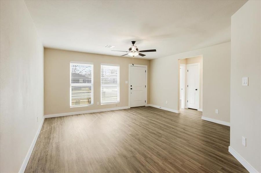 Spacious, unfurnished interior of a new home in Miller Street Cottages, Denison (Image 8).