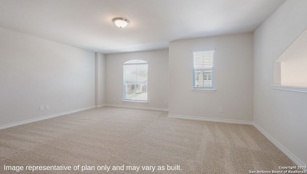 Spacious, unfurnished interior of a new home in Brookstone Creek, San Antonio (Image 23).