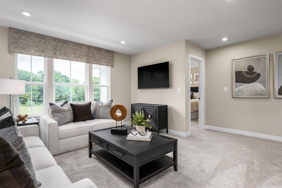Representative furnished interior of a home built from the Corsica by Ryan Homes in Muirwood, Murfreesboro (Image 18).