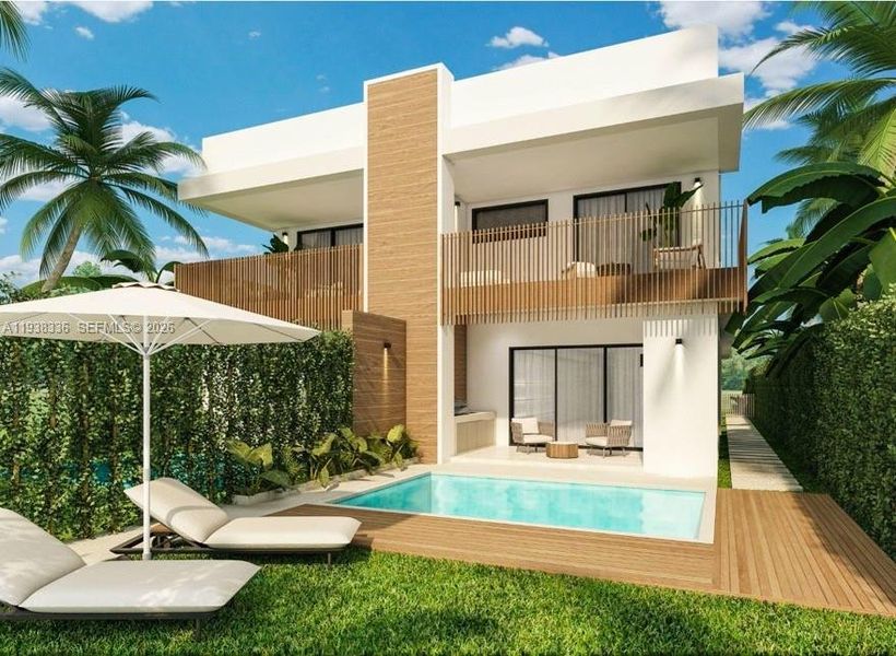 Exterior details and patio area of a home in , Fort Lauderdale (Image 3).