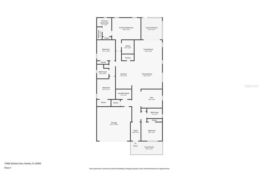 2D floor plan layout of this home in , Venice, FL (Image 5).