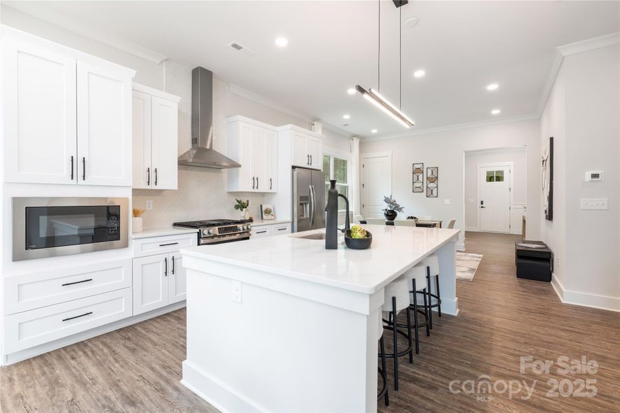 Furnished interior view inside a new home in , Hickory (Image 3).