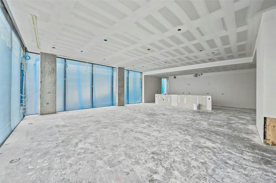 View of unfurnished living room