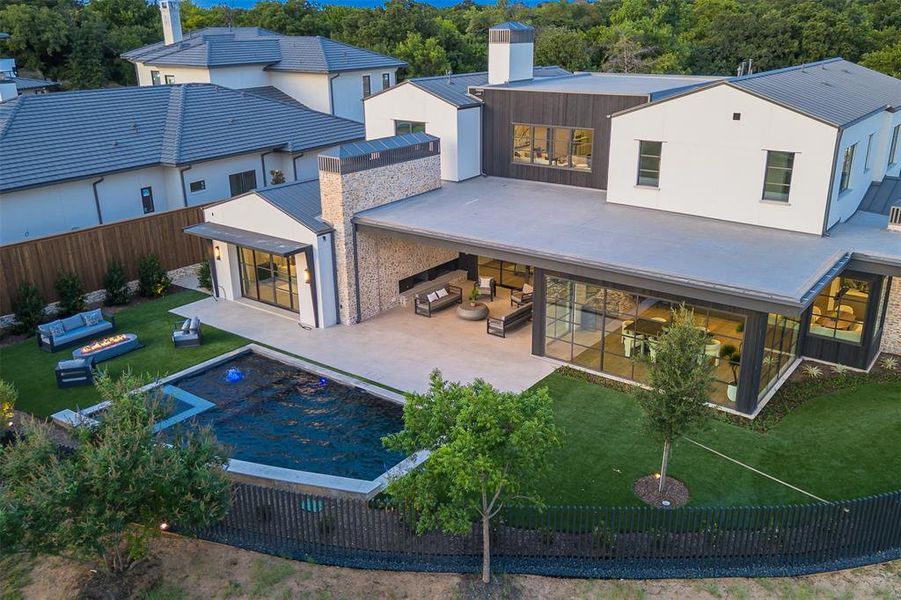Exterior details and patio area of a home in , Southlake (Image 3).
