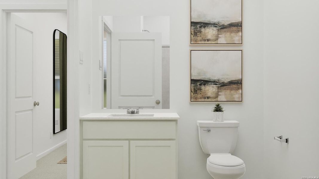 Furnished interior view inside a new home in Juniper Ranch, Spring Branch (Image 15). Furnished interior view inside a new home in Juniper Ranch, Spring Branch (Image 15).