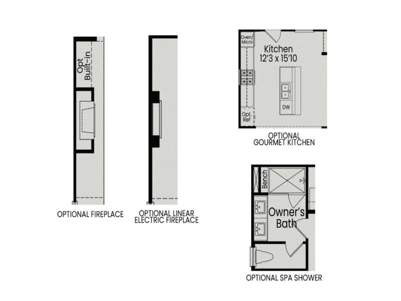 2D floor plan layout for the The Burke C by Davidson Homes LLC in Forestville Yard, Knightdale, NC (Image 5).